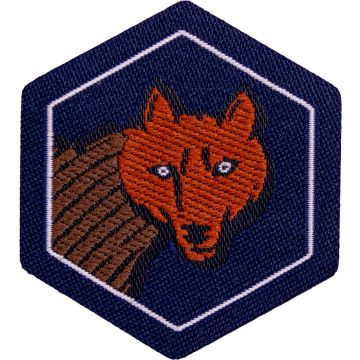 Wolfsstufe Abzeichen: Jungwolf (Stoff)