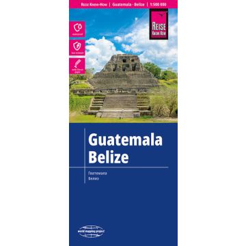 Strassenkarte Guatemala Belize 1:500 000 / Reise Know-How