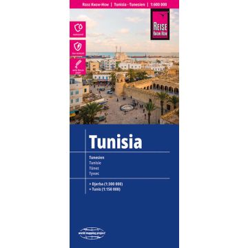 Strassenkarte Tunesien 1:600 000 mit Djerba 1:300 000 / Reise Know-How