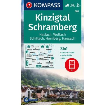 Wanderkarte Kompass 880 Kinzigtal Schramberg