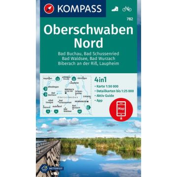 Wanderkarte Kompass 782 Oberschwaben Nord 1:50 000
