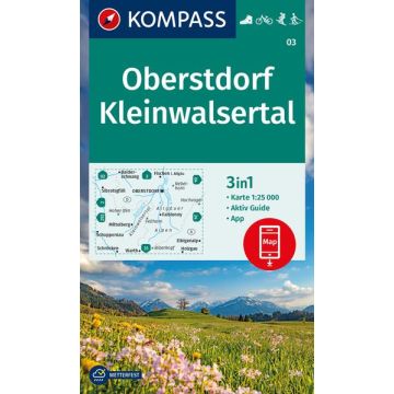 Wanderkarte Kompass 03 Oberstdorf Kleinwalsertal