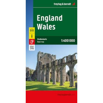 Carte routière Angleterre Galles 1:400 000 / Freytag & Berndt