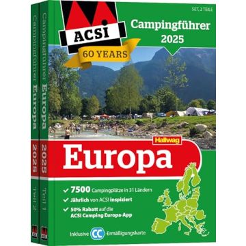 ACSI Campingführer Europa 2025/ Hallwag