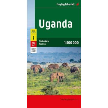 Strassenkarte Uganda 1:500 000 / Freitag & Berndt