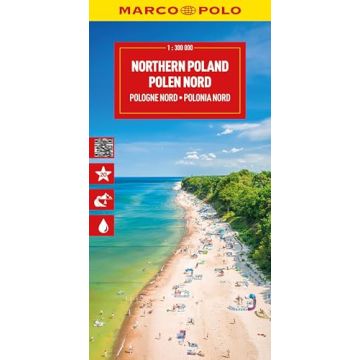 Carte routière Pologne du Nord 1:300 000 / Marco Polo