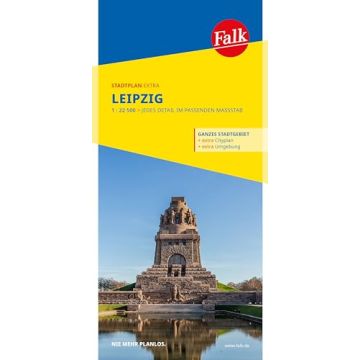 Stadtplan Extra Leipzig 1:22 500 / Falk