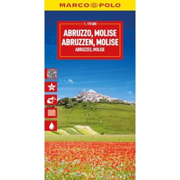 Carte routière Abruzzes Molise 1:175 000 / Marco Polo Italie 10