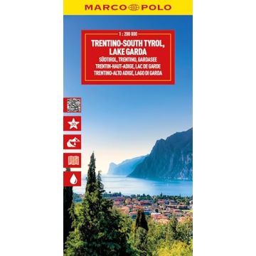 Strassenkarte Südtirol Trentino 1:200 000 / Marco Polo Italien 3
