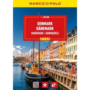 Strassenatlas Dänemark  1:200 000 / Marco Polo