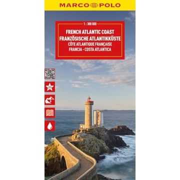 Strassenkarte Französische Atlantikküste 1:300 000 / Marco Polo