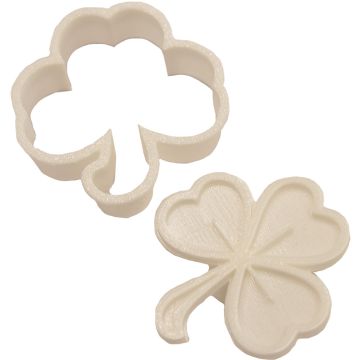 Guetzli-Ausstechform Pfadikleeblatt mit Stempel