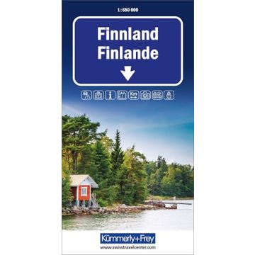 Carte routière Finlande 1:650 000 / Kümmerly & Frey