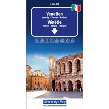 Strassenkarte Italien 04 Venetien 1:200 000 / Kümmerly & Frey