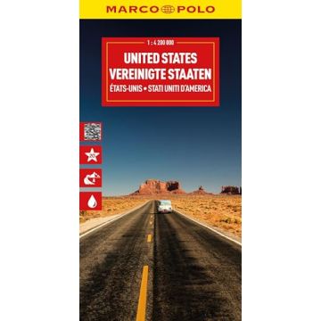 Carte routière États-Unis 1:4,2 Mio. / Marco Polo
