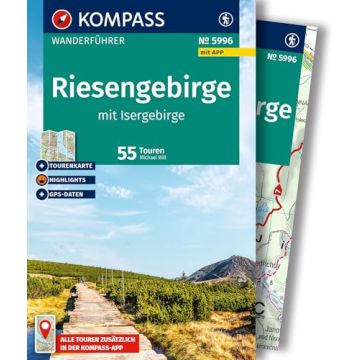 Wanderführer Riesengebirge (mit Tourenkarte) / Kompass