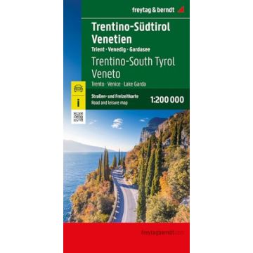 Strassenkarte Trentino Südtirol Venetien 1:200 000 / Freytag & Berndt