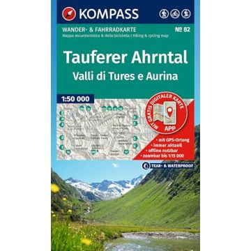 Wanderkarte Kompass 82 Tauferer-Ahrntal...1:50 000