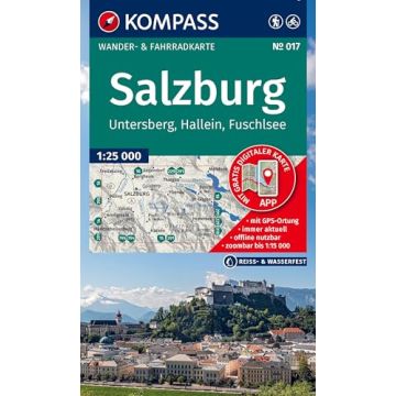 Wanderkarte Kompass 017 Salzburg & Umgebung