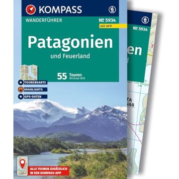 Wanderführer Patagonien (mit Tourenkarte) / Kompass