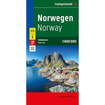 Carte routière Norvège 1:600 000 / Freytag & Berndt