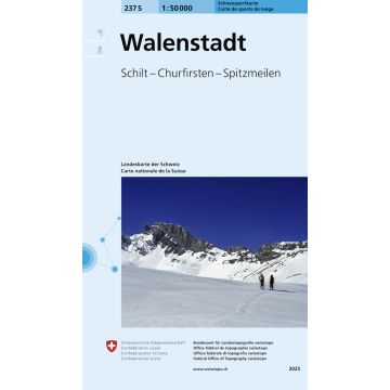 237 S Walenstadt Carte de randonnée à ski 1:50 000