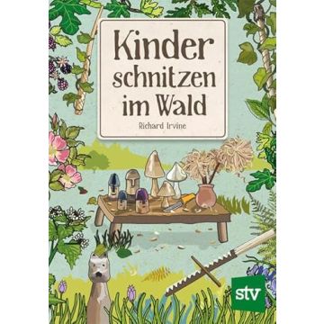 Kinder schnitzen im Wald / Leopold Stocker