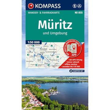 Wanderkarte Kompass 855 Müritz & Umgebung