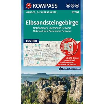 Wanderkarte Kompass 761 Elbsandsteingebirge