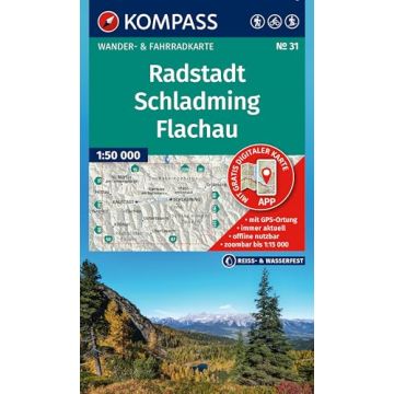 Wanderkarte Kompass 31 Radstadt Schladming Flachau