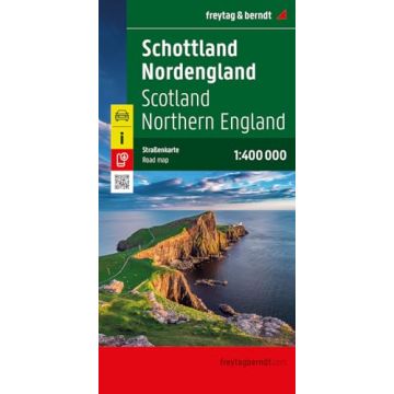 Carte routière Écosse Angleterre du Nord 1:400 000 / Freytag & Berndt