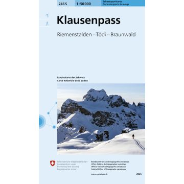 246 S Klausenpass Carte de randonnée à ski 1:50 000