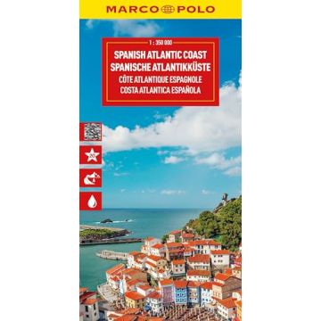 Strassenkarte Spanische Atlantikküste 1:350 000 / Marco Polo