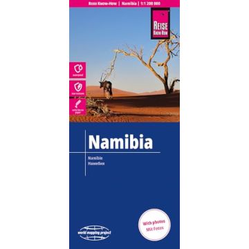 Carte routière Namibie 1:1 200 000 / Reise Know-How
