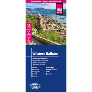 Strassenkarte Westliche Balkanregion 1: 725 000 / Reise Know-How