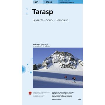 249 S Tarasp Carte de randonnée à ski 1:50 000