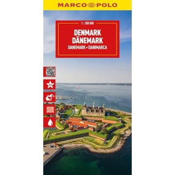 Carte routière Danemark 1:350 000 / Marco Polo