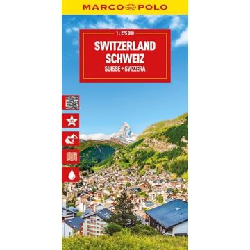 Strassenkarte Schweiz 1:275 000 / Marco Polo