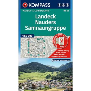 Wanderkarte Kompass 42 Landeck-Nauders 1:50 000