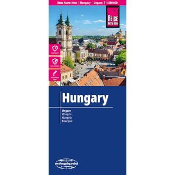 Carte routière Hongrie 1:380 000 / Reise Know-How