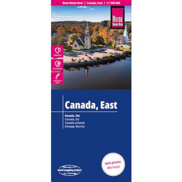 Carte routière Canada Est 1: 1 900 000 / Reise Know-How