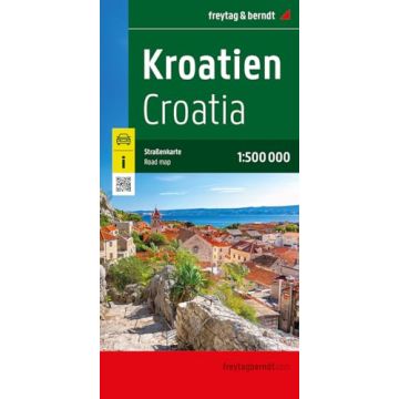 Carte routière Croatie 1:500 000 / Freytag & Berndt