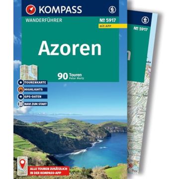 Wanderführer Azoren (mit Tourenkarte) / Kompass