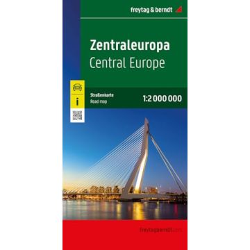 Strassenkarte Zentraleuropa  1:2 Mio. / Freytag & Berndt