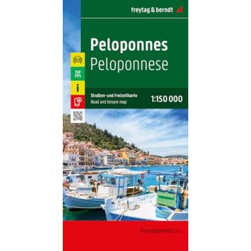Carte routière Péloponnèse 1:150 000 / Freytag & Berndt