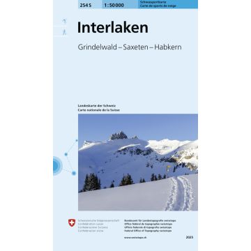 254 S Interlaken Carte de randonnée à ski 1:50 000