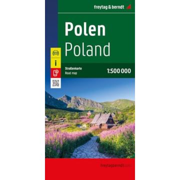 Carte routière Pologne 1:500 000 / Freytag & Berndt