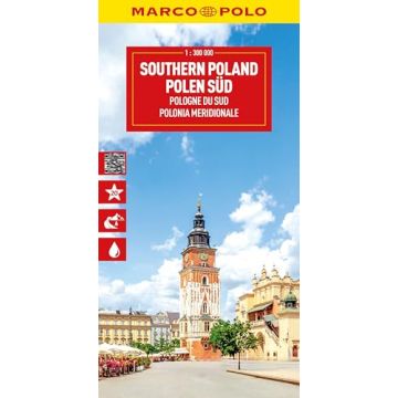 Carte routière Pologne du Sud 1:300 000 / Marco Polo