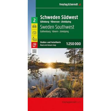 Strassenkarte Schweden 2 Südwest 1:250 000 / Freytag & Berndt