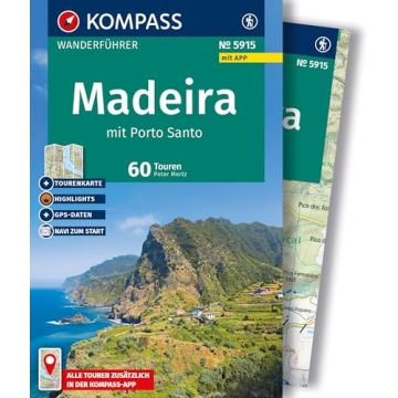 Wanderführer Madeira mit Wanderkarte / Kompass